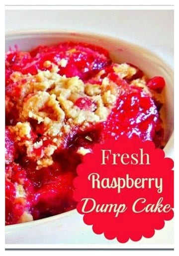 Fresh Raspberry Dump Cake Recipe - Lou Lou Girls