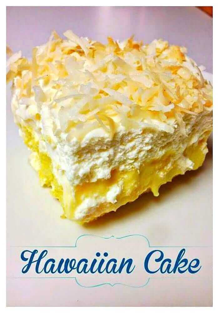 Hawaiian cake pina colada