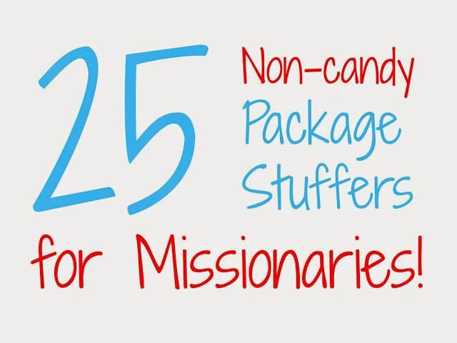 Non Candy Package Stuffers for Missionaries