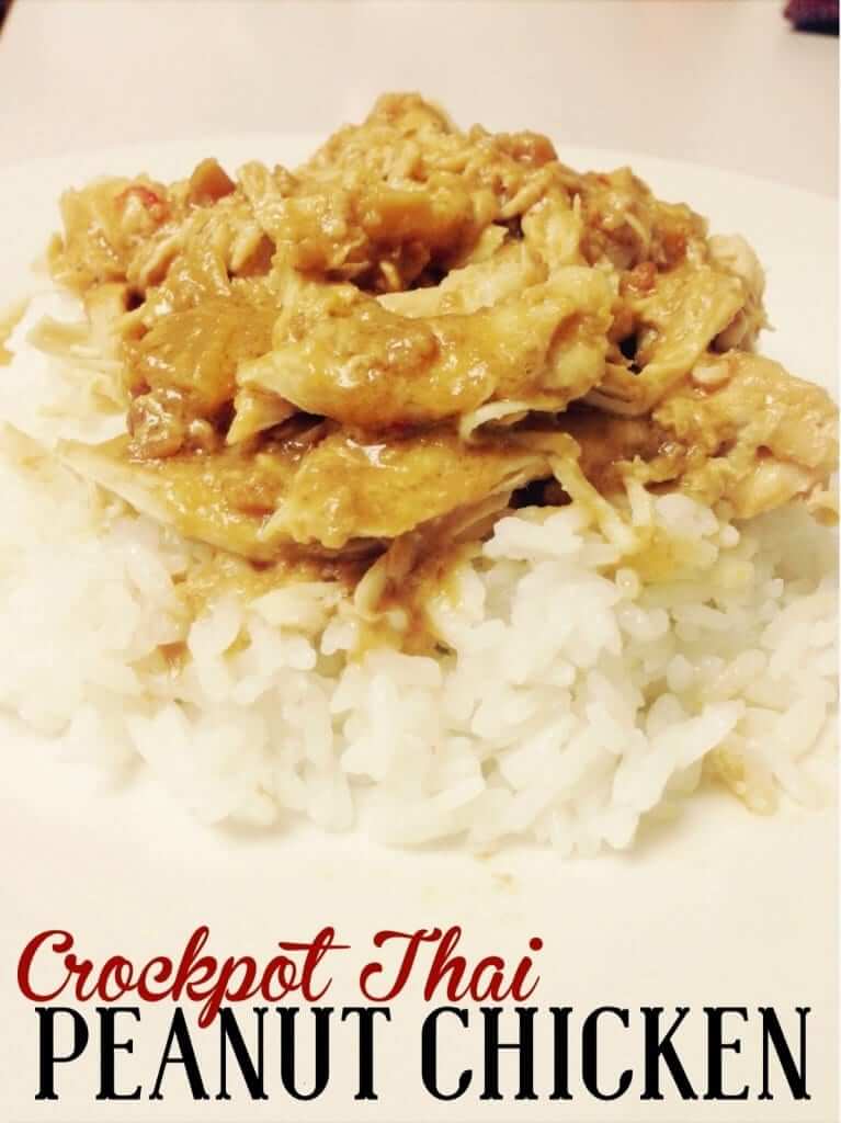 Crockpot Thai Peanut Chicken