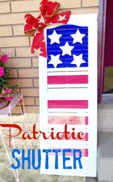 DIY Patriotic Shutter