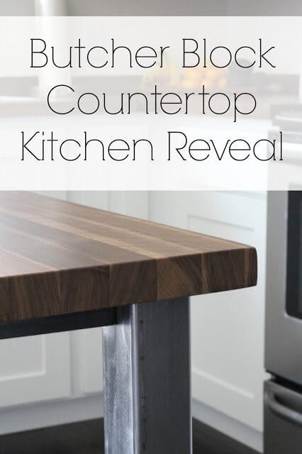 Butcher Block Countertop Kitchen Reveal