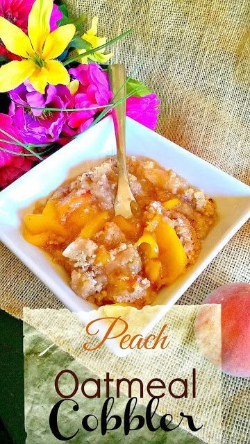 Peach Oatmeal Cobbler