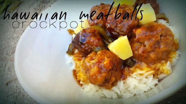 Crockpot Hawaiian Meatballs