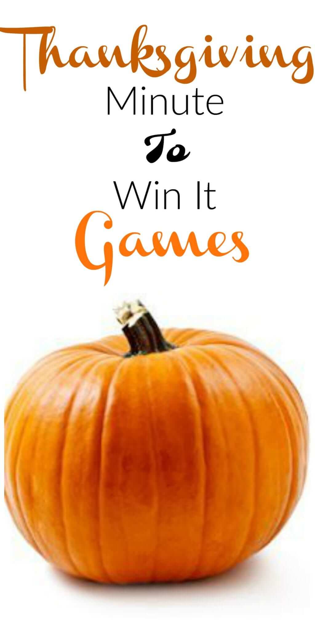 10 Thanksgiving Minute to Win It Games
