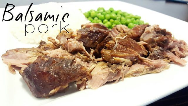 Slow Cooker Balsamic Pork