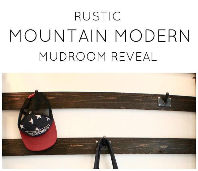 Rustic Mountain Modern Mudroom Reveal