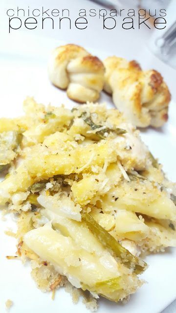 Chicken Asparagus Penne Bake