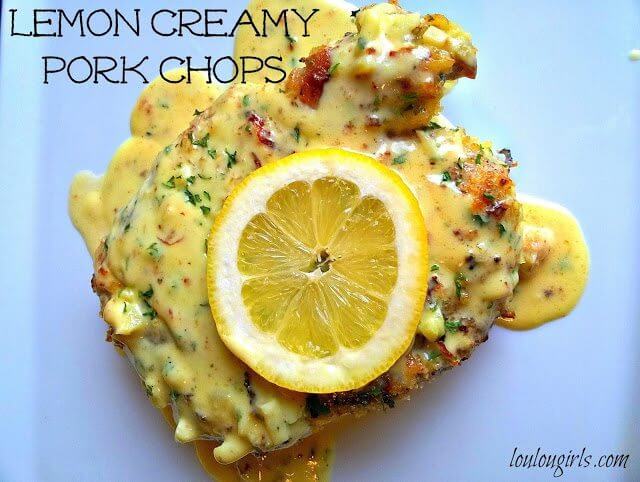 lemon creamy pork chops