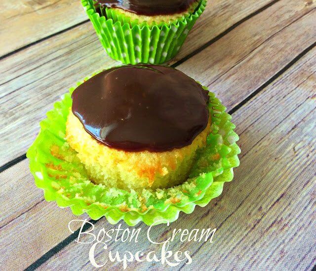 Boston Cream Cupcakes