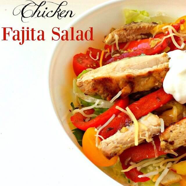 chicken fajita salad