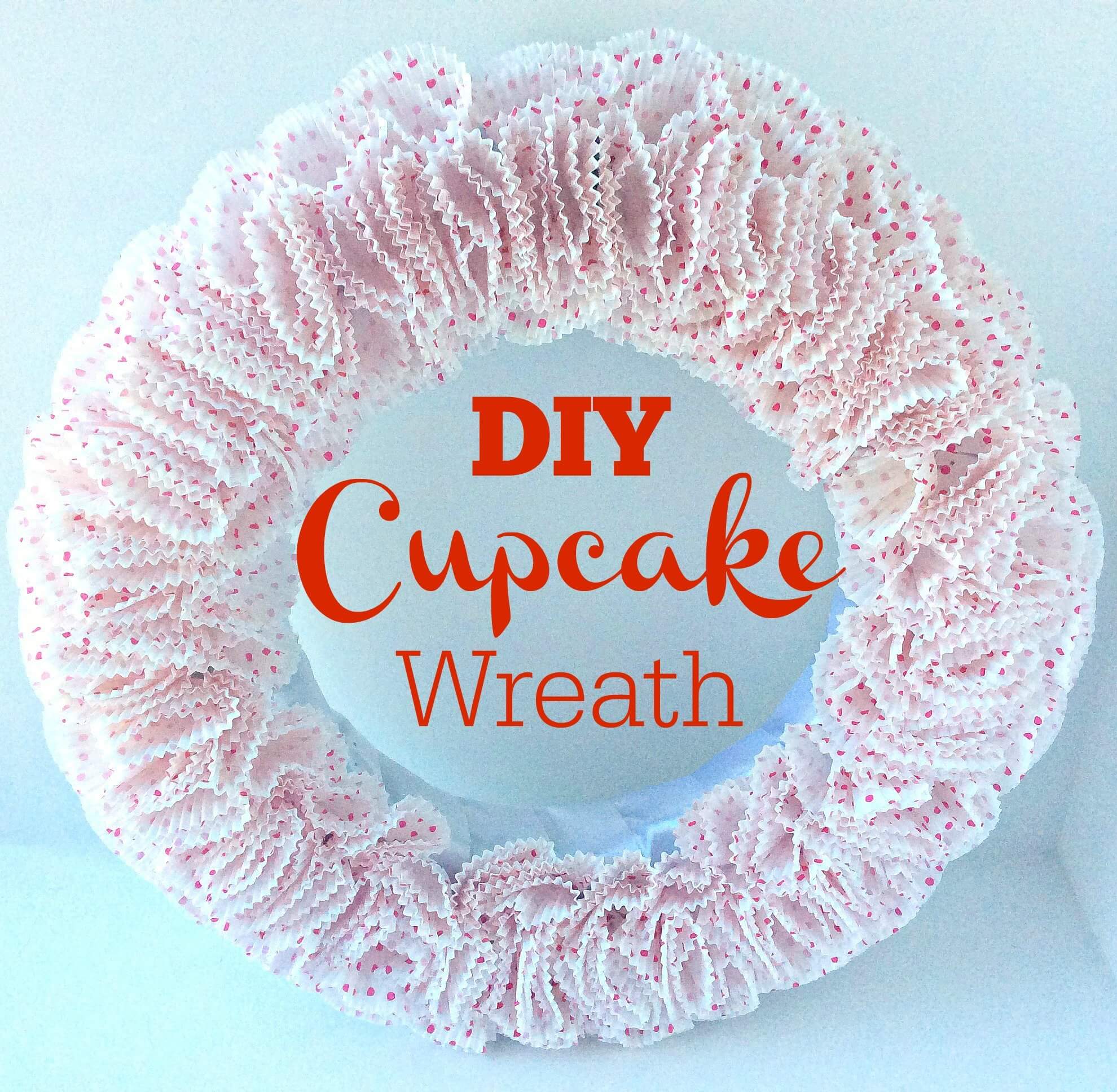 DIY Cupcake Wreath