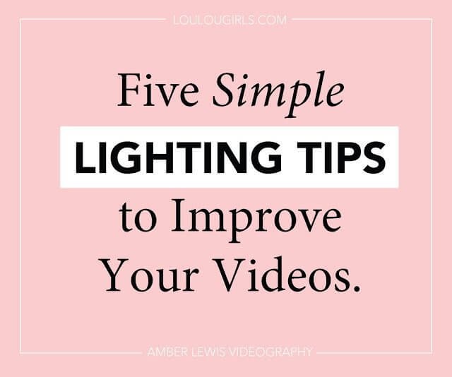 5 Simple Lighting Tips For Videos
