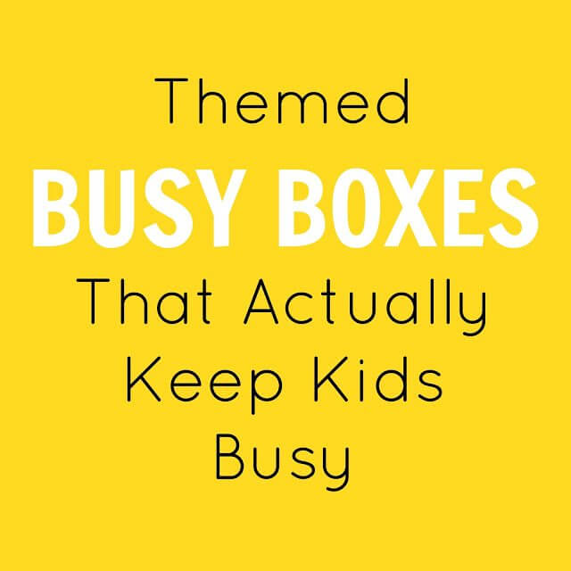Themed Busy Boxes For Kids 
