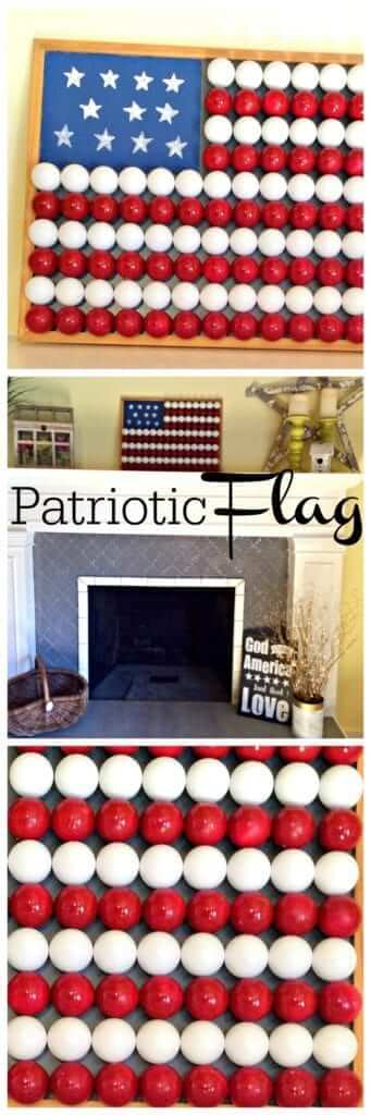 patriotic flag collage
