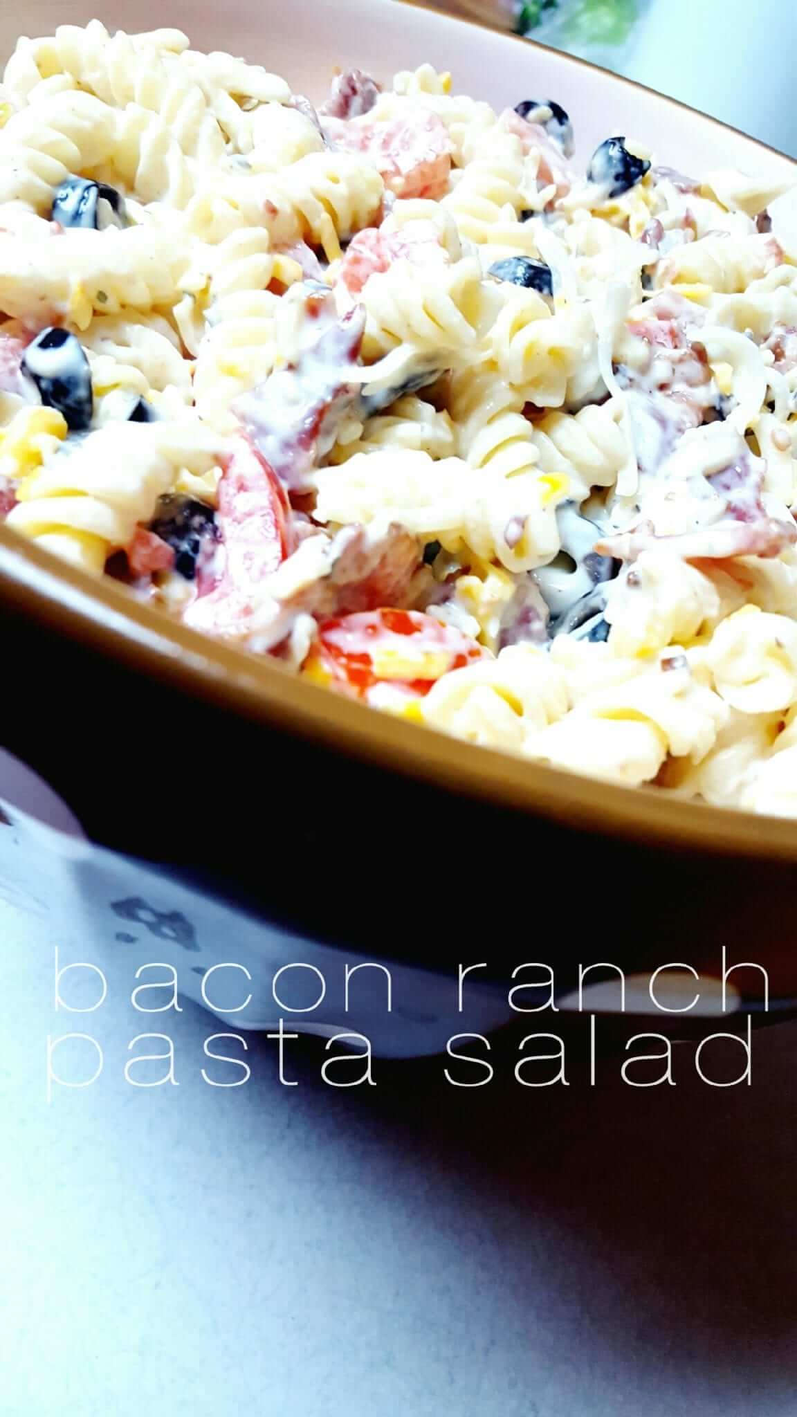 Bacon Ranch Pasta Salad