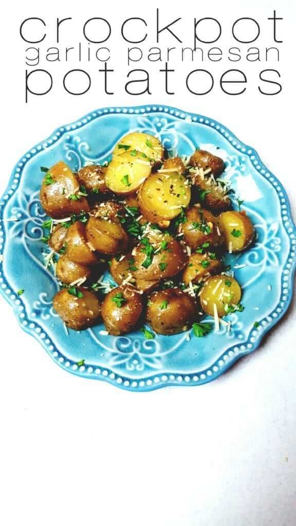 Crockpot Garlic Parmesan Potatoes