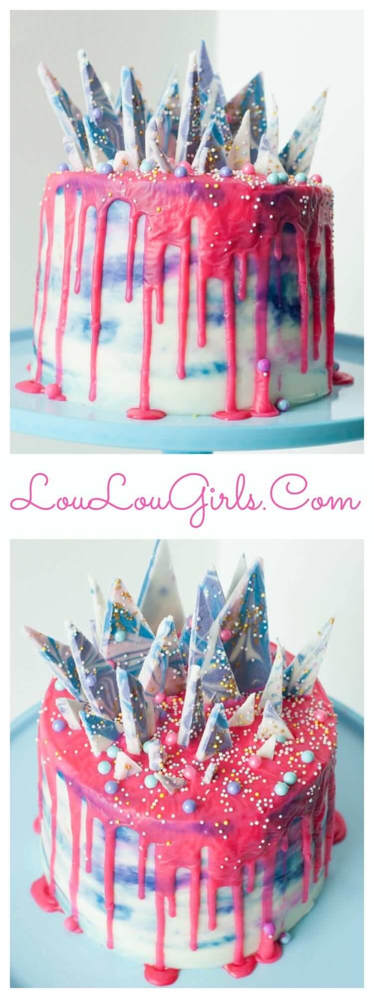 Colorful Trendy Birthday Cake