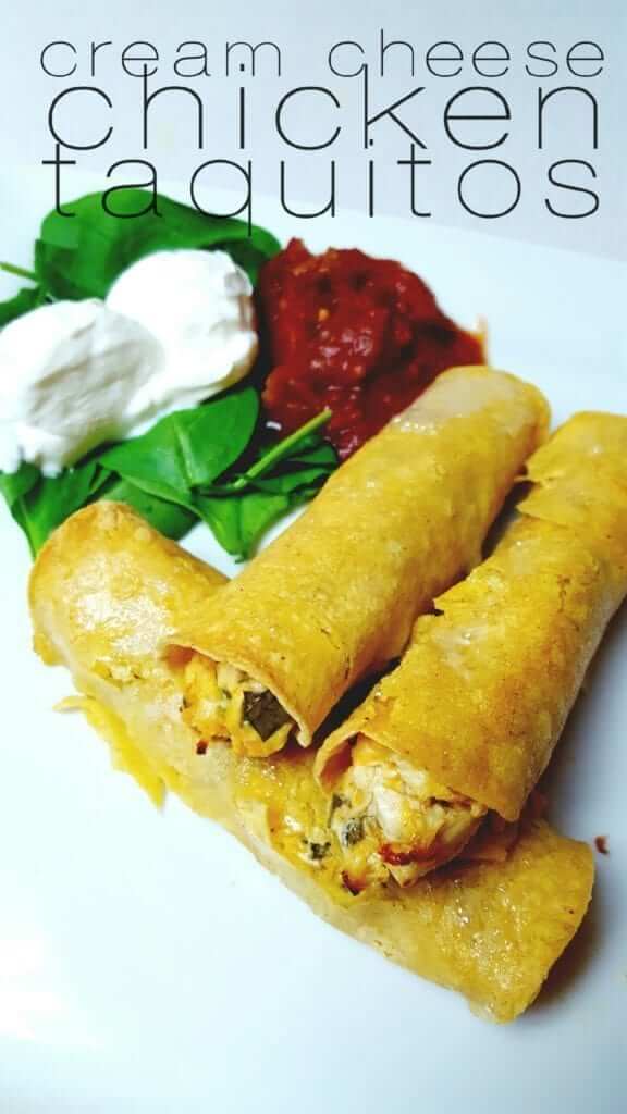 Cream Cheese Chicken Taquitos