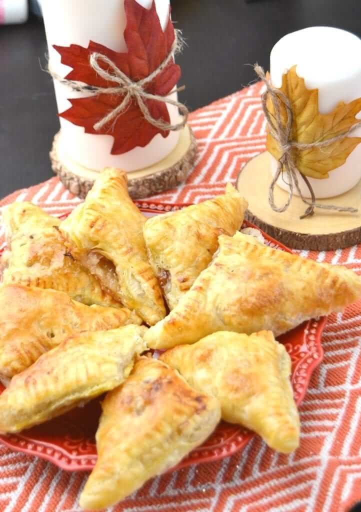 Brie, Raspberry Jalapeño, Pecan stuffed puff pastry appetizer recipe