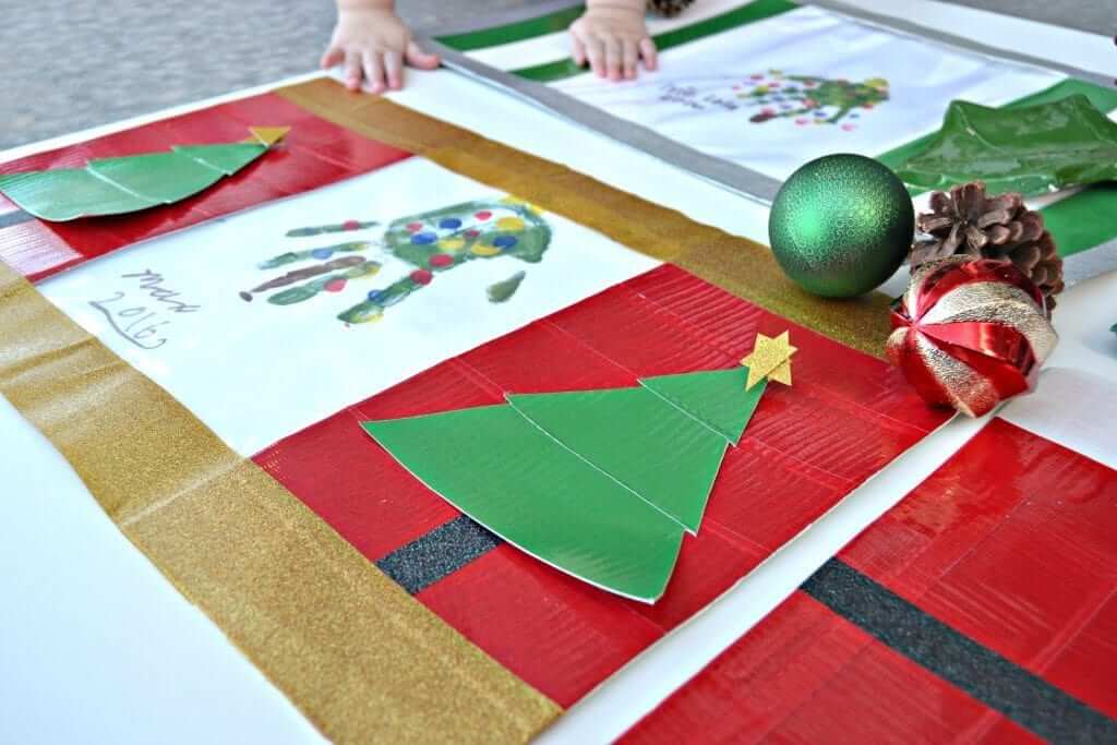 christmas-craft-idea-for-kids-duck-tape-placemats