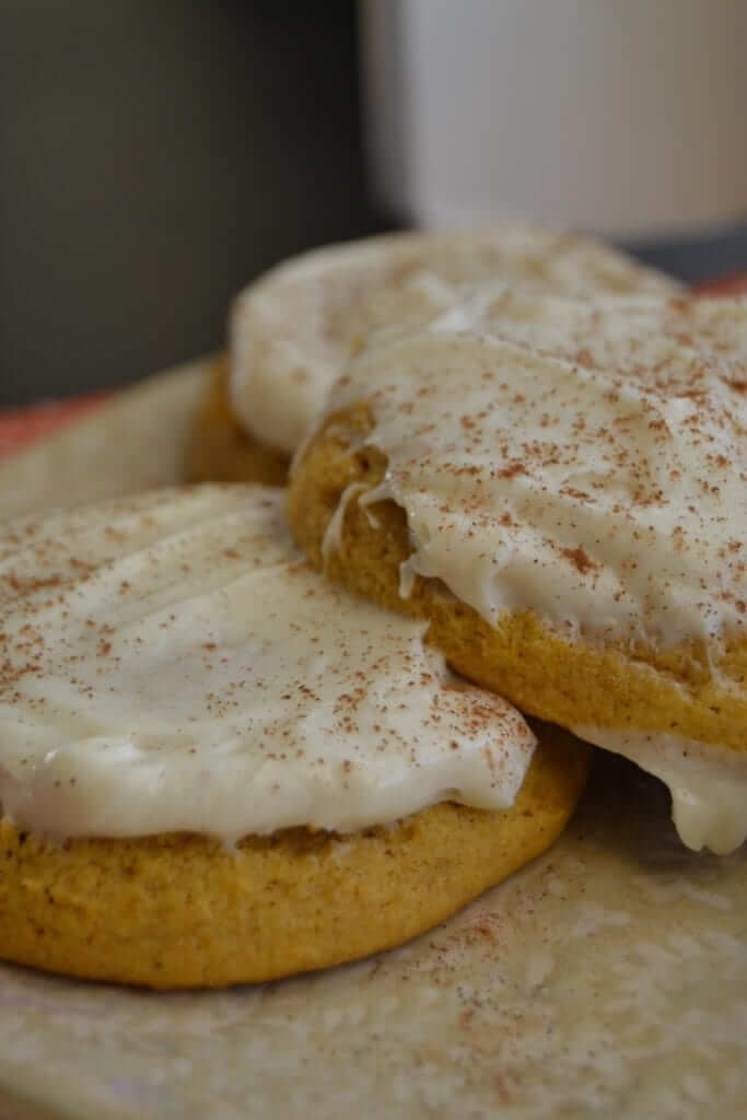 pumpkin butter cookies with cream cheese frosting 