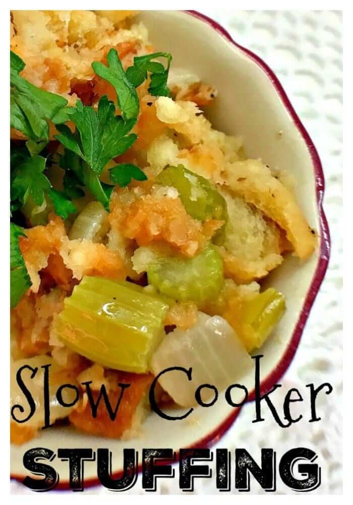 The Best Slow Cooker Stuffing