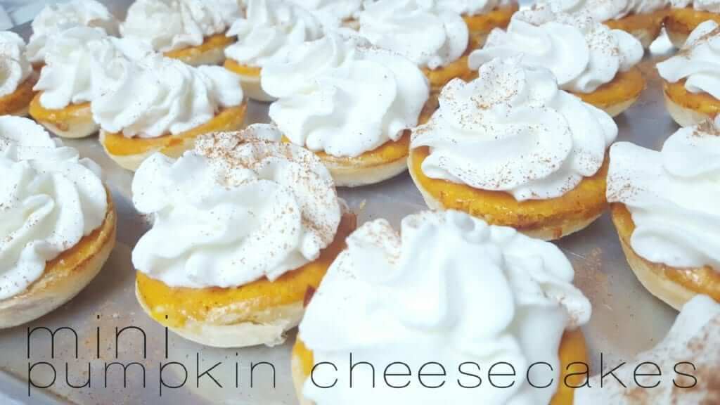 Mini Pumpkin Cheesecakes