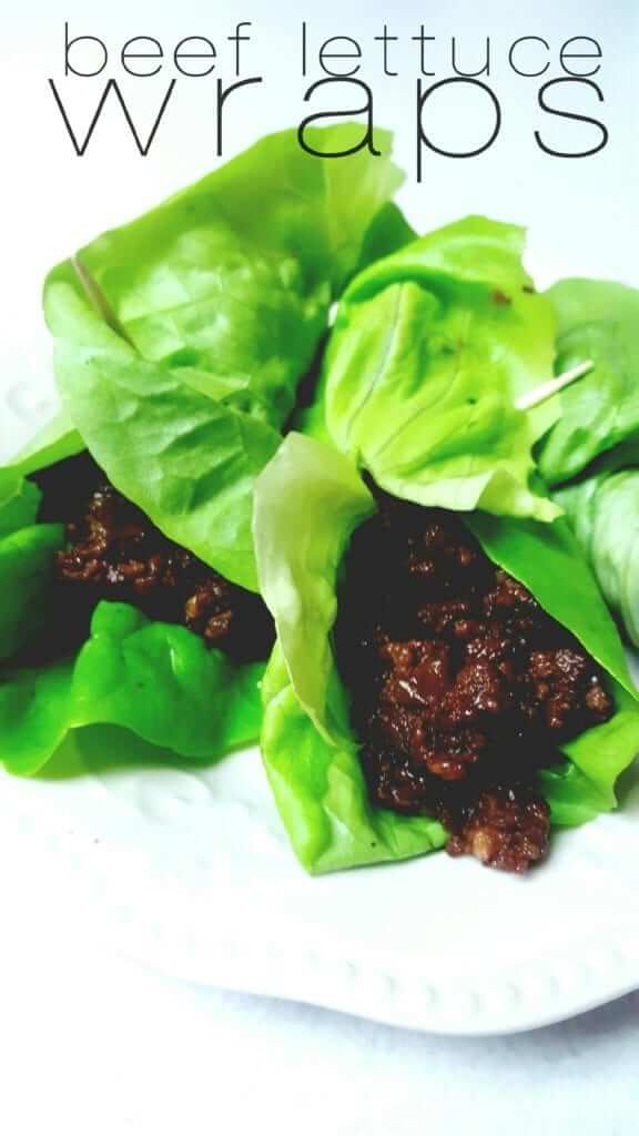 Asian Beef Lettuce Wraps