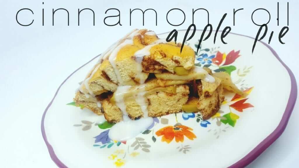 Cinnamon Roll Apple Pie