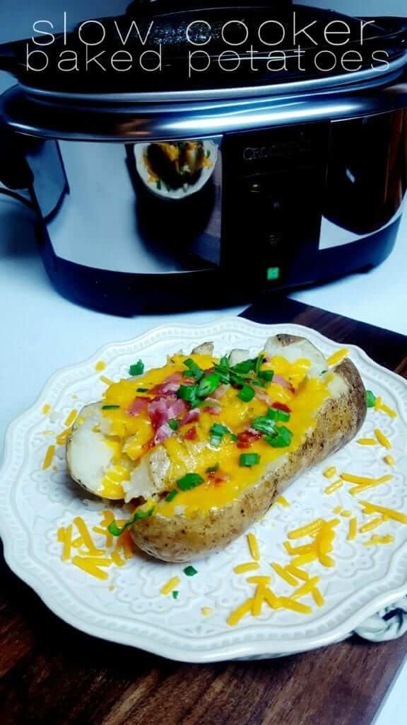 Slow Cooker Baked Potatoes