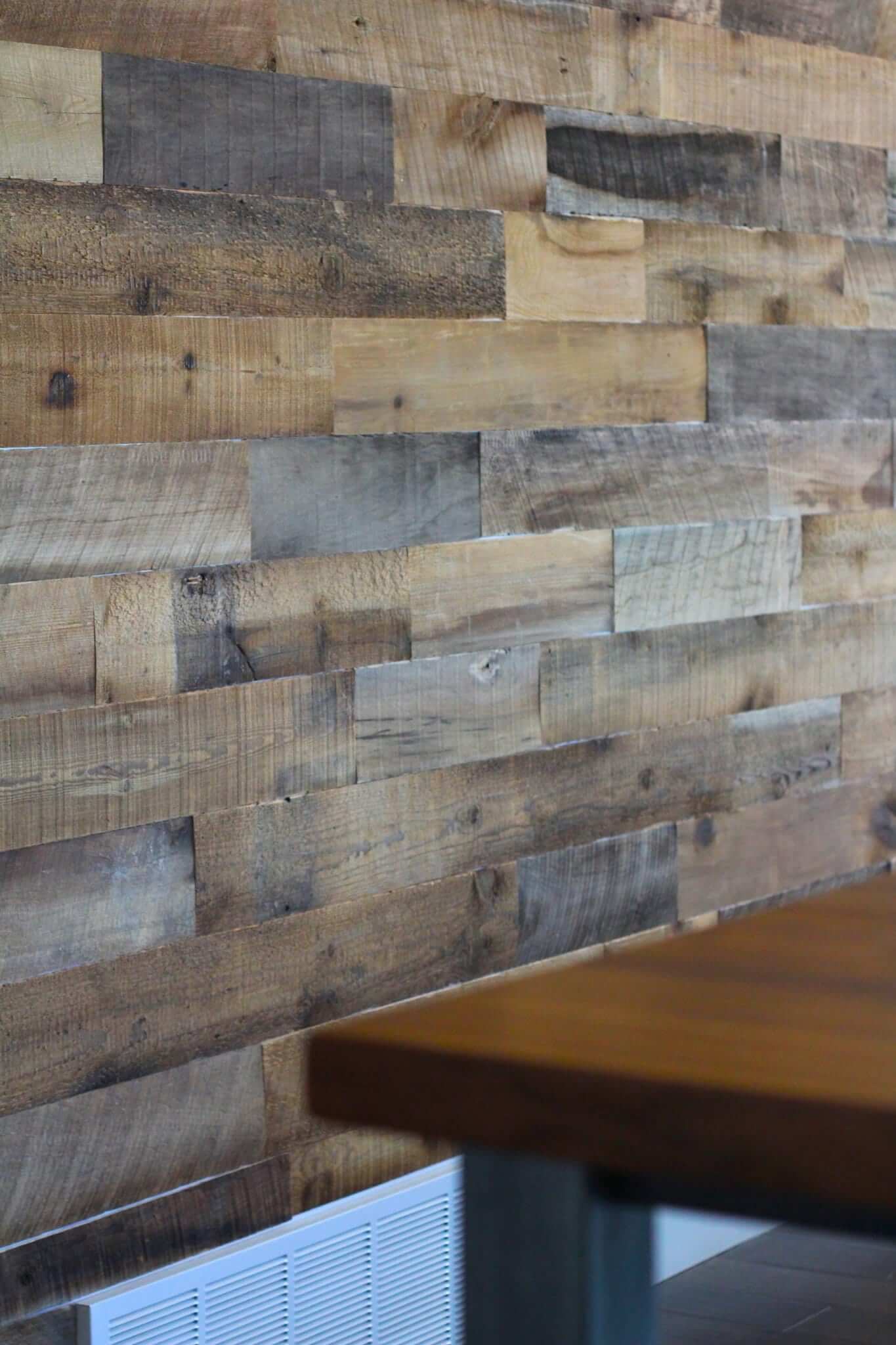 Reclaimed Wood Wall Reveal - Artis Wall