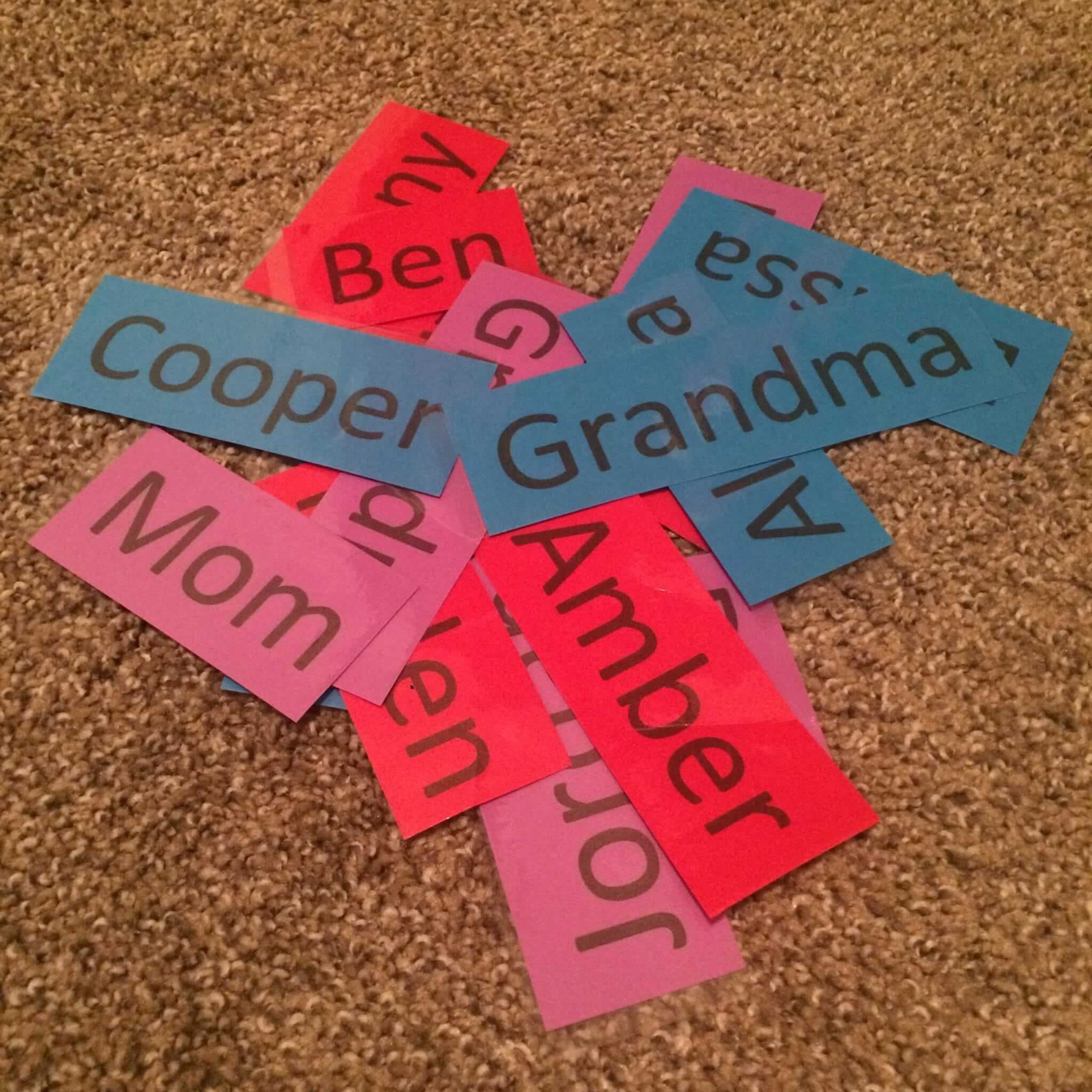 Alphabet Name Game For Preschoolers