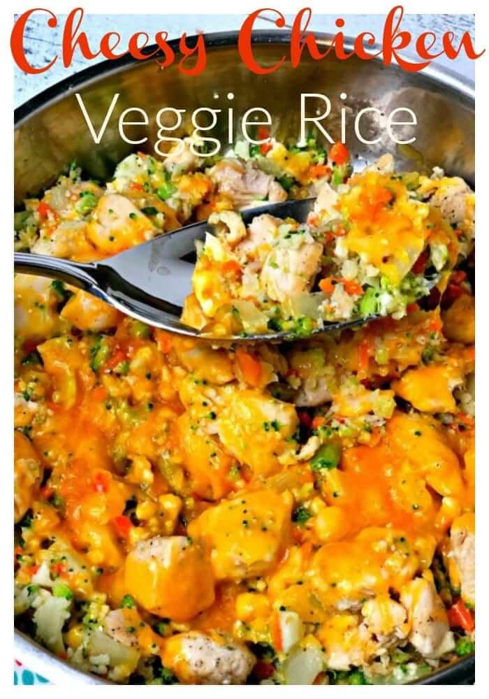 Cheesy Chicken and Veggie Rice
