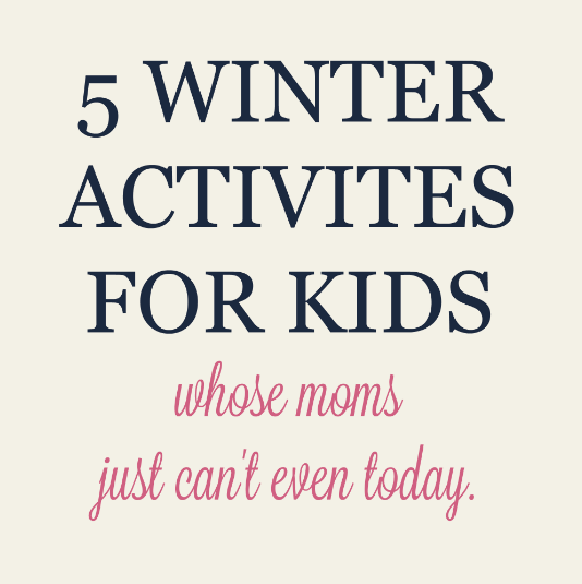 5 winter activities for kids