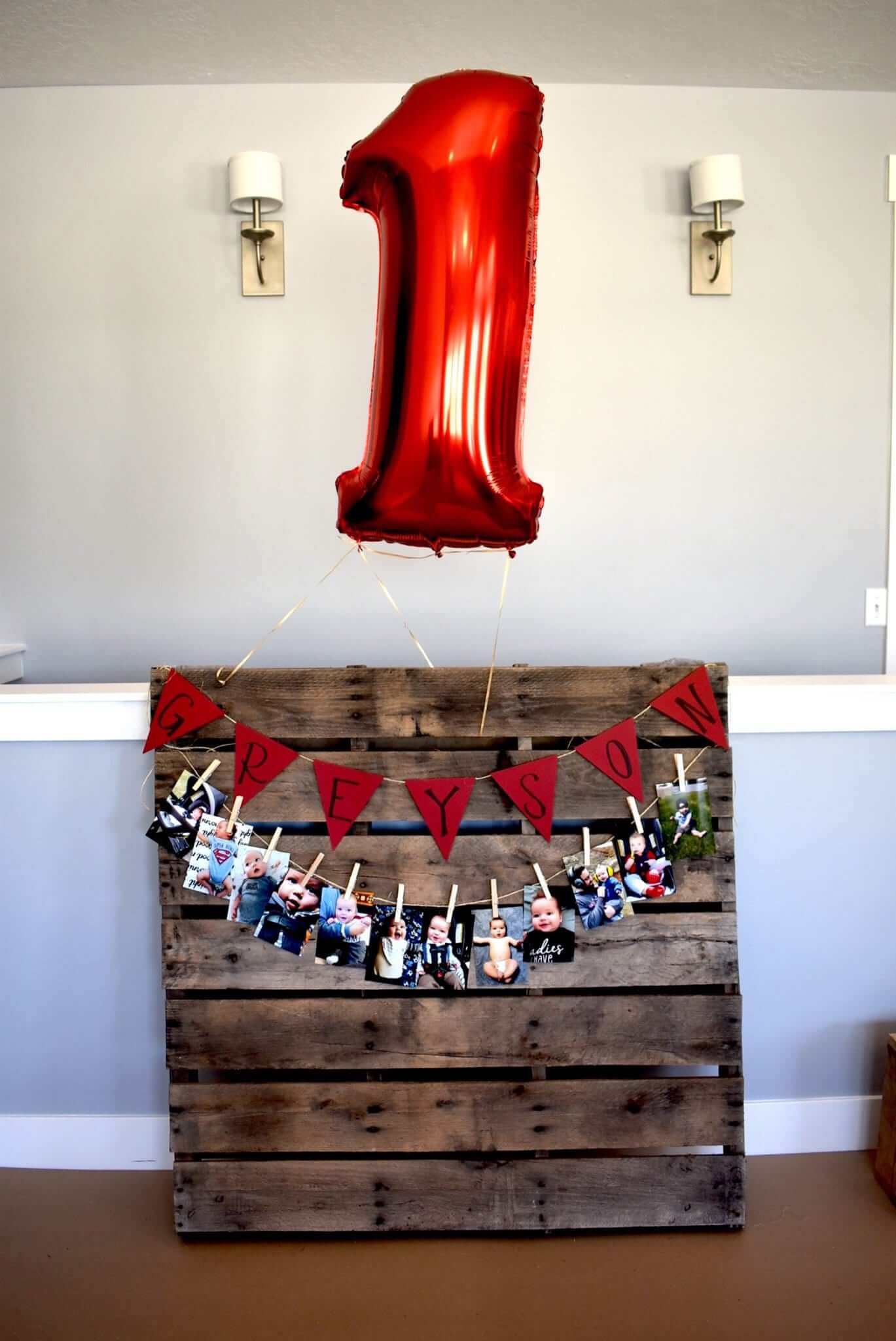 One Year Old Lumberjack Birthday Party - Lou Lou Girls