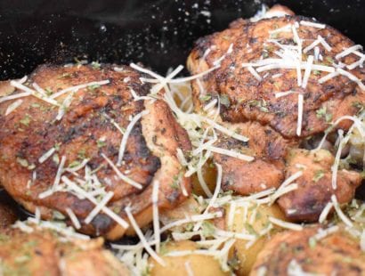 Slow Cooker Parmesan Chicken and Potatoes