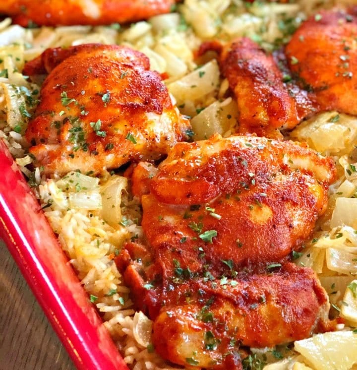 Easy Chicken and Rice Casserole - Lou Lou Girls
