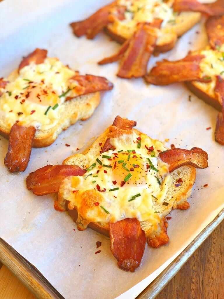 Sheet Pan Egg in the Hole