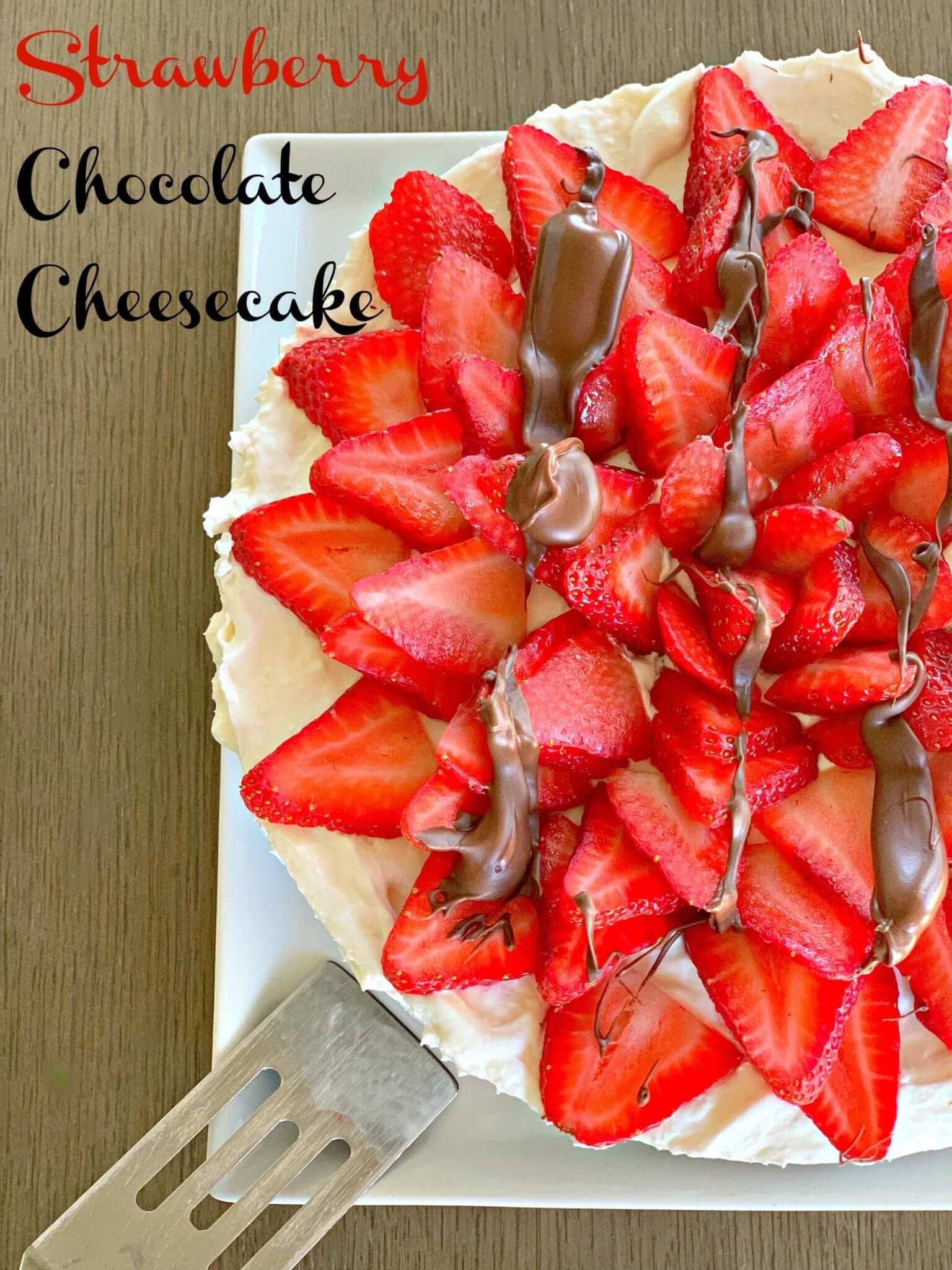 Strawberry Chocolate Cheesecake