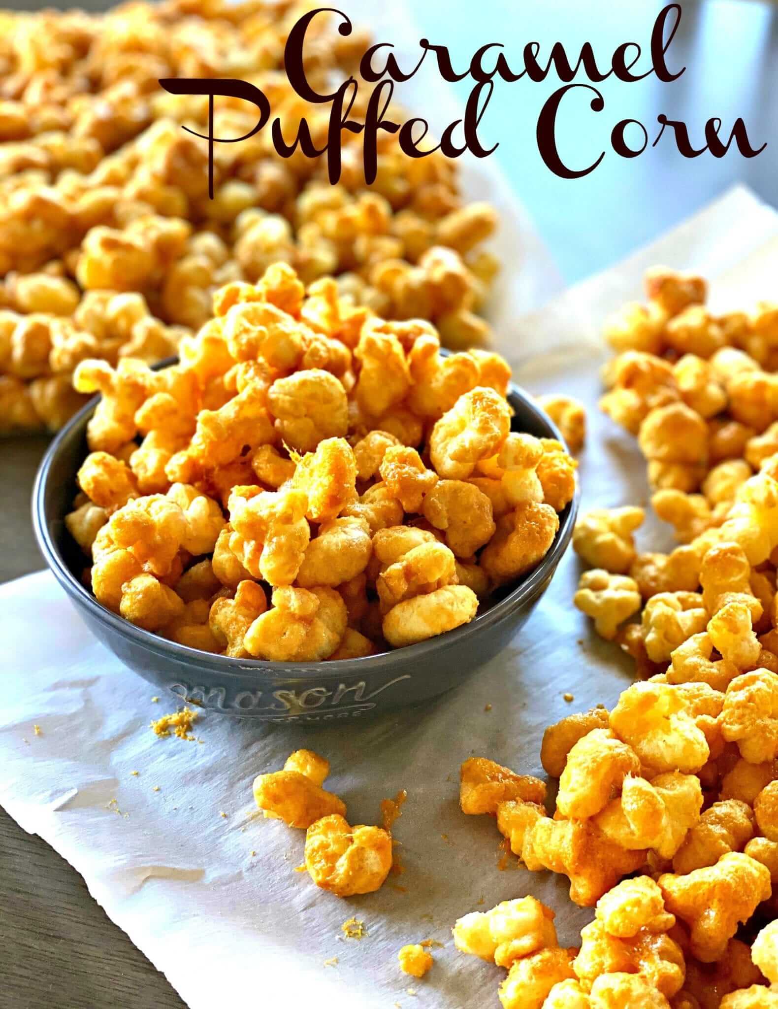 Caramel Puffed Corn