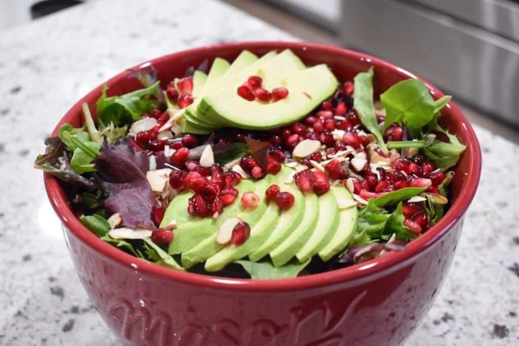 lou lou girls Avocado Pomegranate Winter Salad