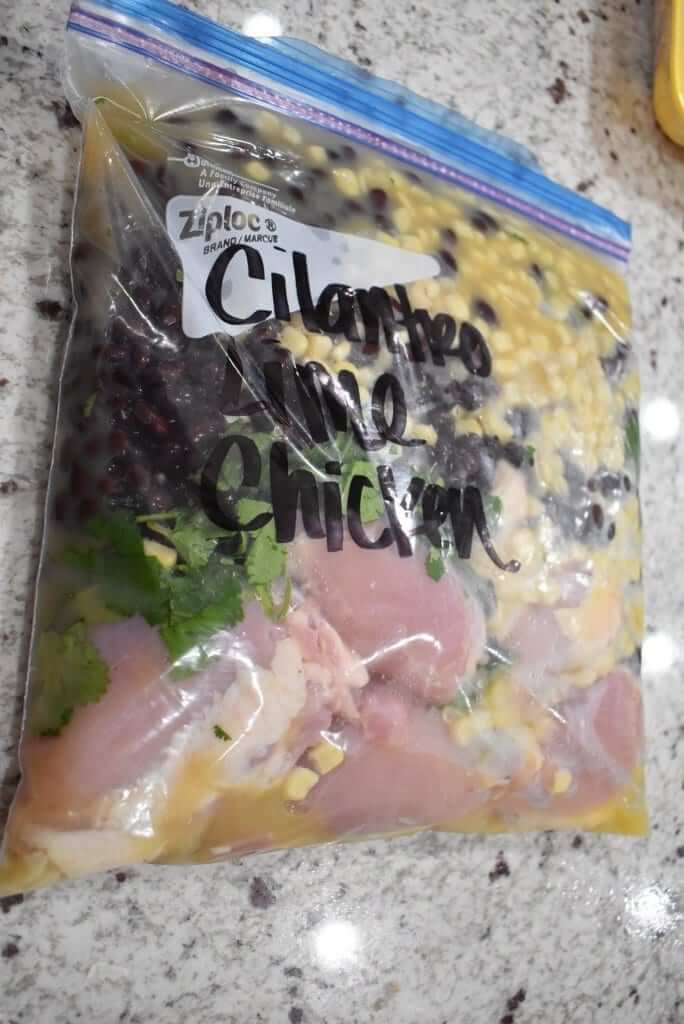 lou lou girls Cilantro Lime Chicken Freezer Meal