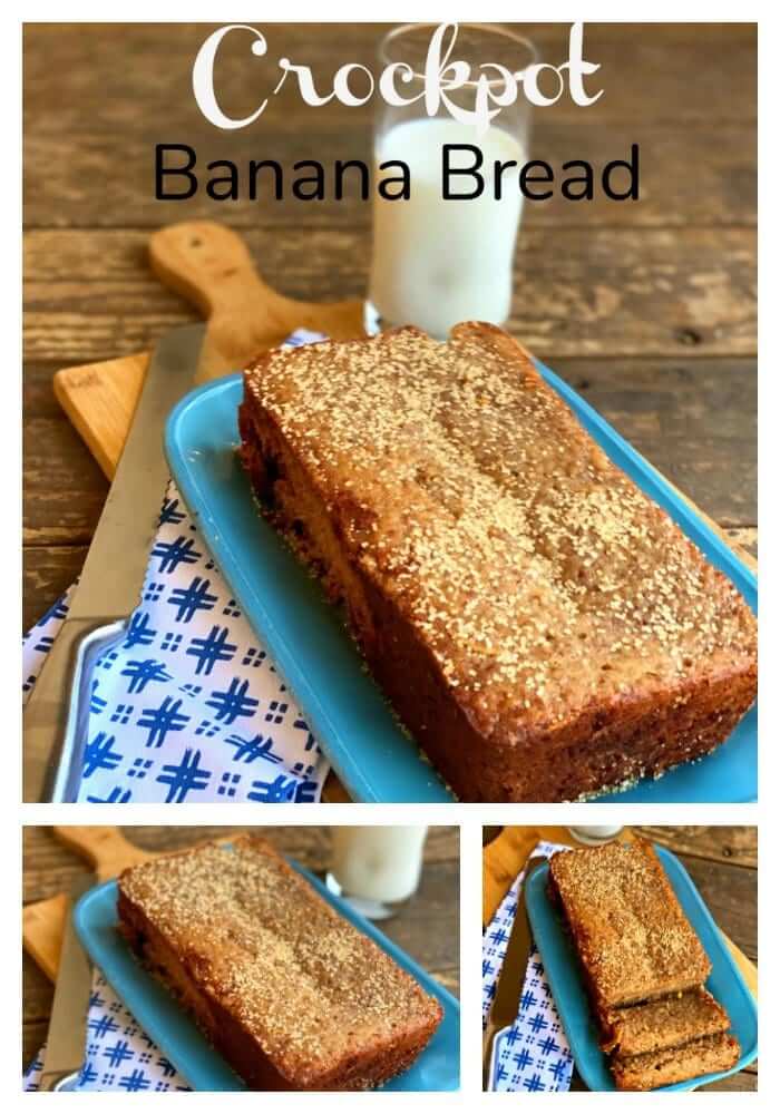 Easy Crockpot Banana Bread