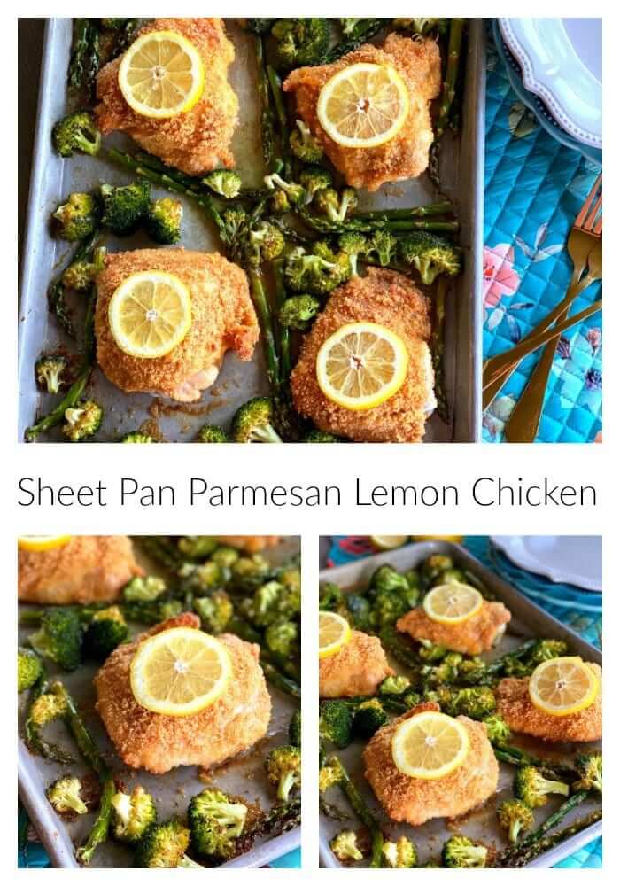 Sheet Pan Parmesan Lemon Chicken Keto Style