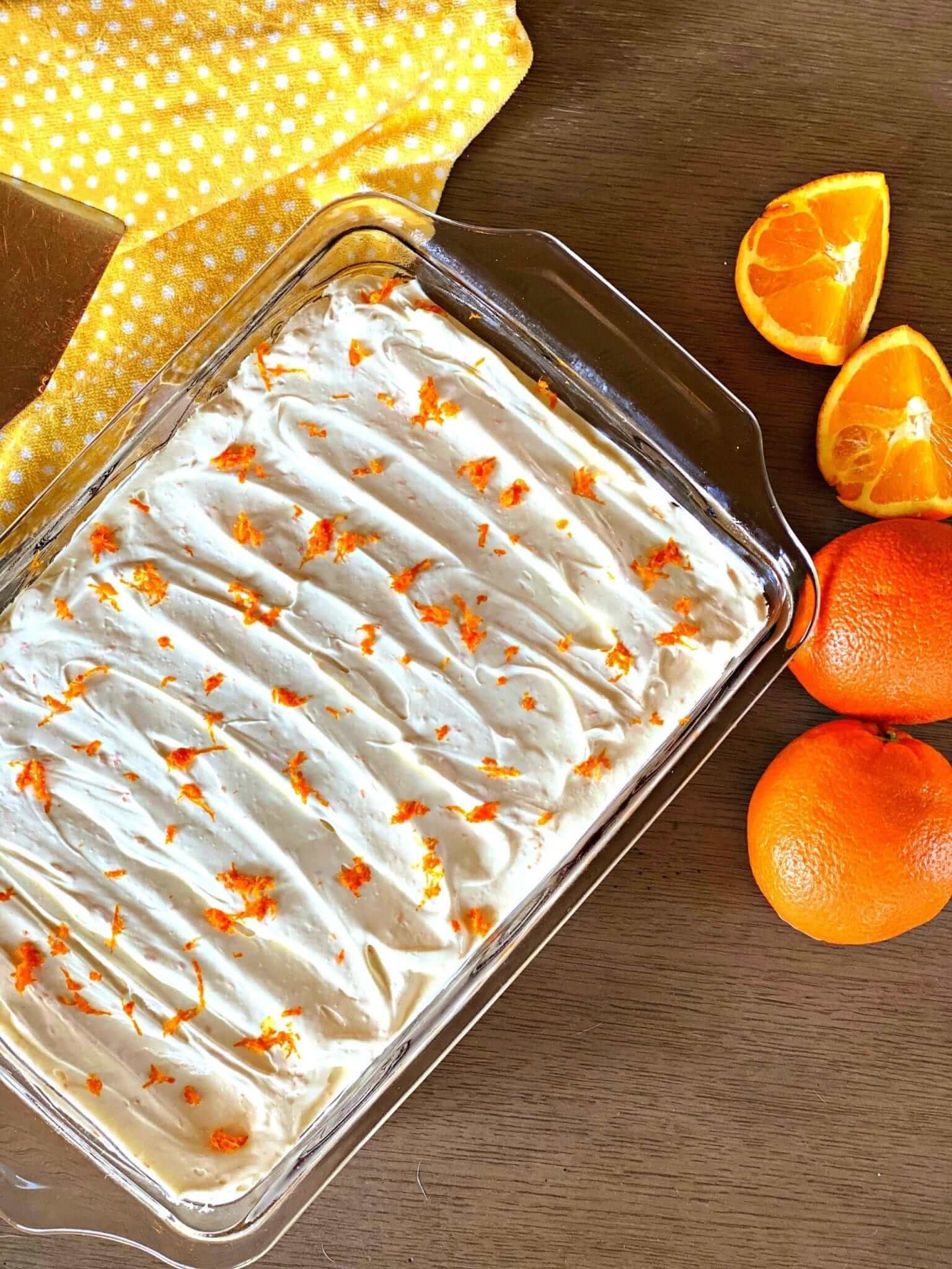 Skinny Orange Poke Cake