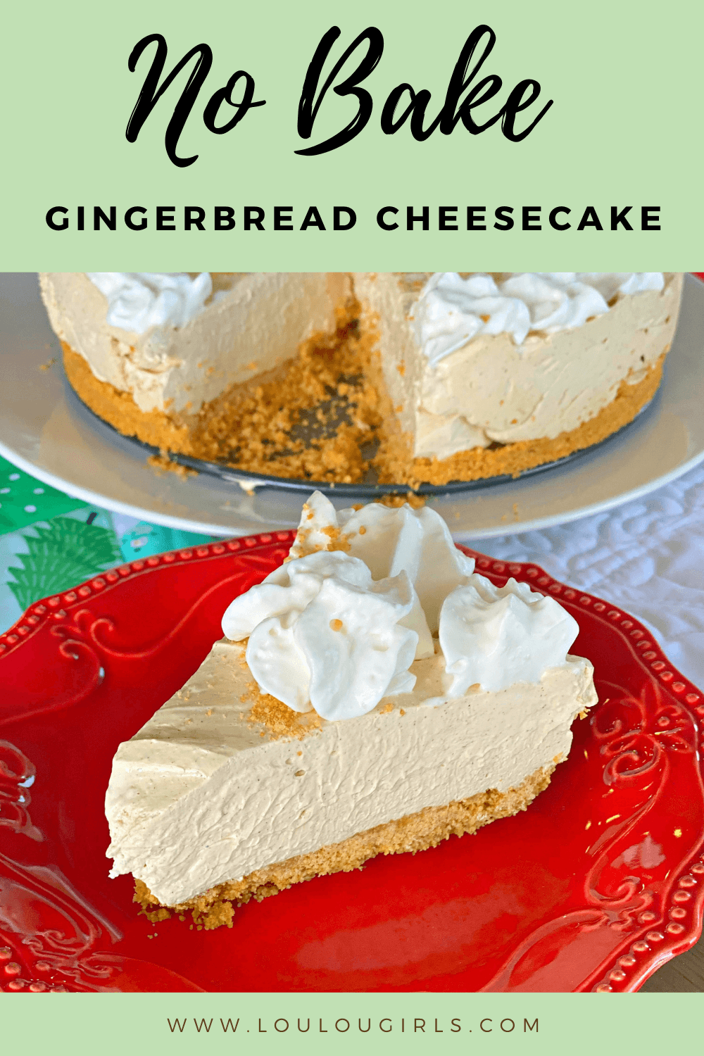 no bake gingerbread cheesecake