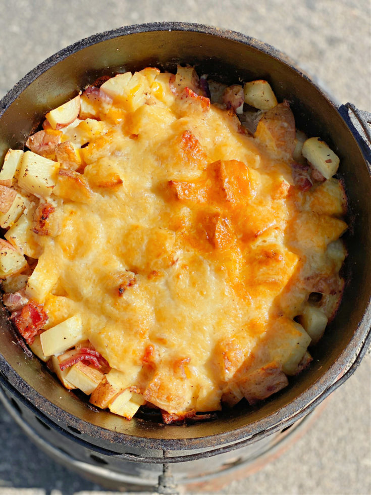 Dutch Oven Loaded Potatoes