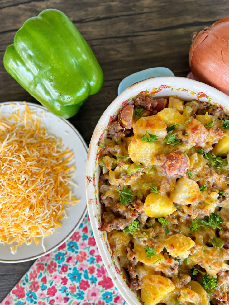 Cheesy Sausage and Potatoes 