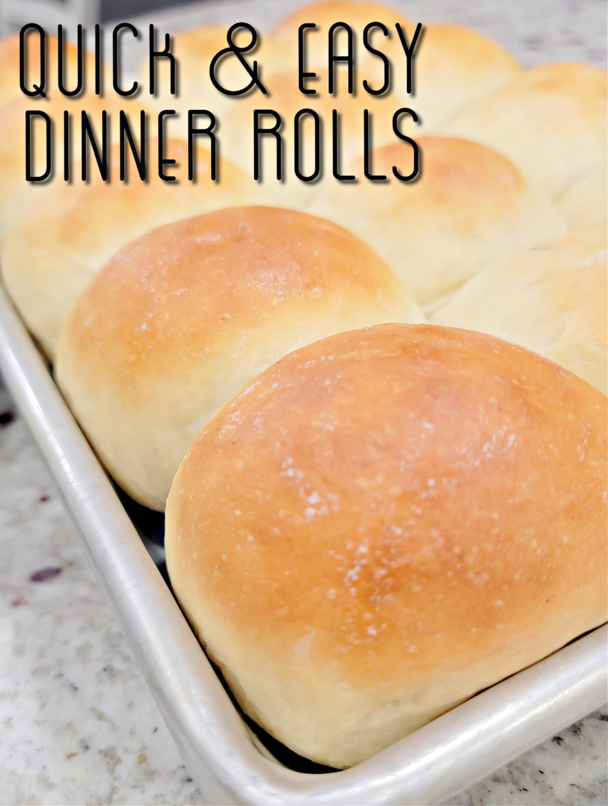 Easy Quick Dinner Rolls #dinnerrolls #easyrecipe #sidedish yummyfood